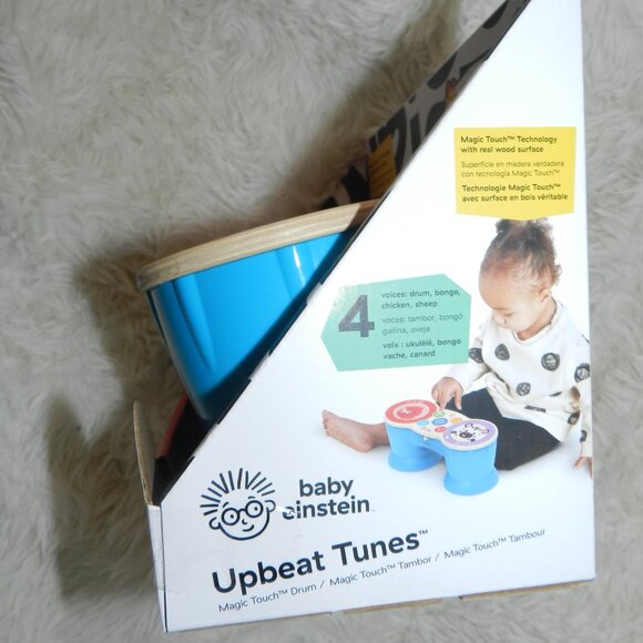 Baby Einstein Upbeat Tunes Magic Touch Wooden Drum Musical Toy🆕Ships Fast💨⚡🚚 - Picture 9 of 14
